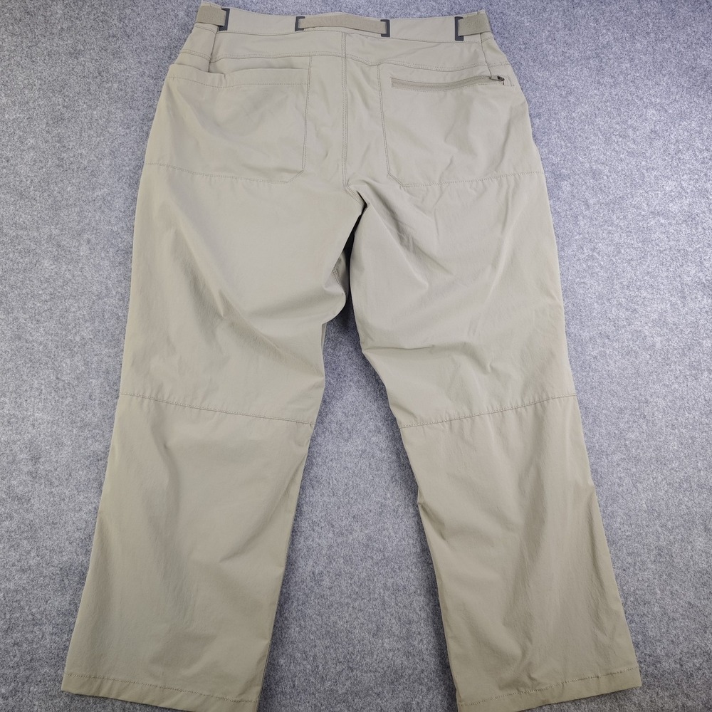Alaskan Hardgear Pants Mens 34x30 Nylon Stretch Beige Belted 26" Inseam Hiking - Picture 7 of 12